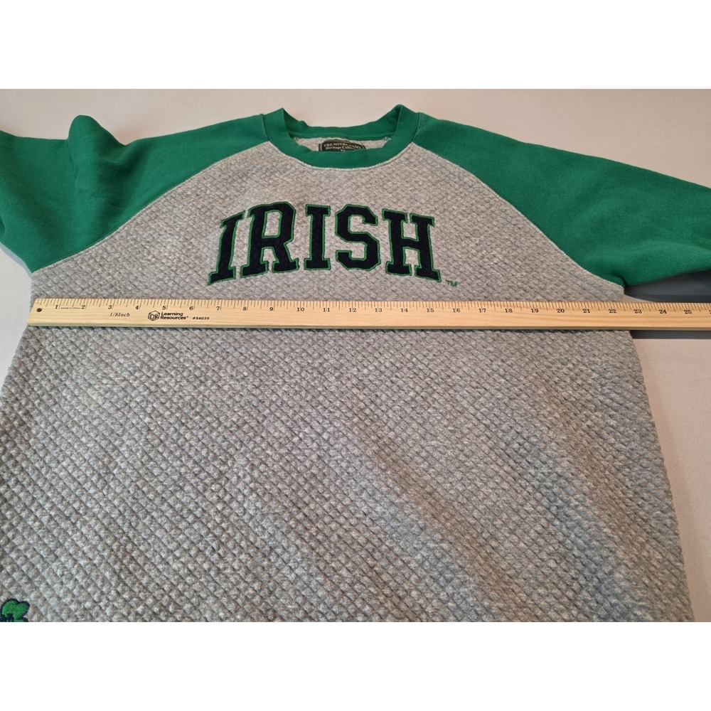 Notre Dame Irish Womens XHeritage Collection By Lansdowne LS Quilted Sweater - Picture 7 of 10